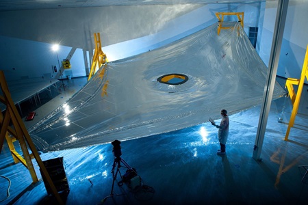 sunsheild for the Webb Telescope