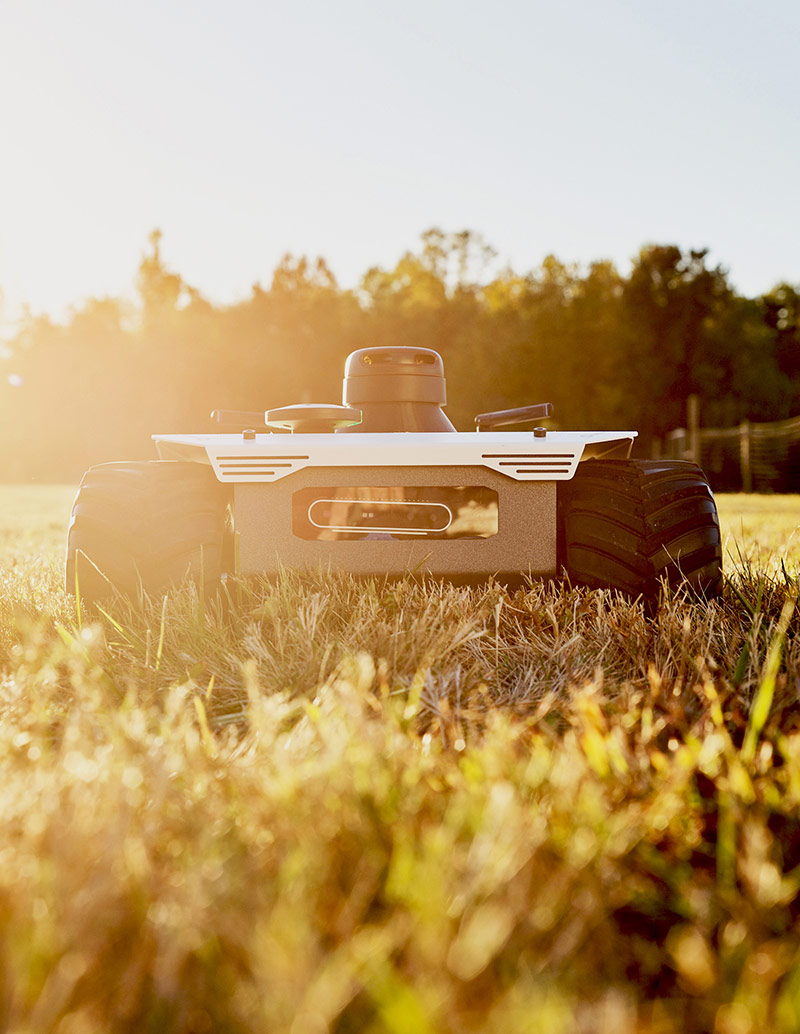 small autonomous robot on land