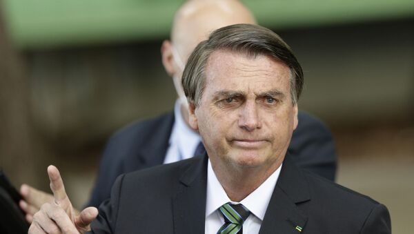 Presidente do Brasil, Jair Bolsonaro após a cerimônia de posse do novo ministro do STF, Kássio Marques, Brasília, 5 de novembro de 2020  - Sputnik Brasil