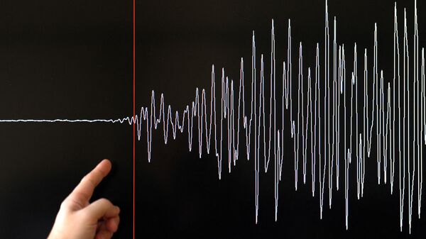 Diagrama de sismógrafo de terremoto - Sputnik Brasil