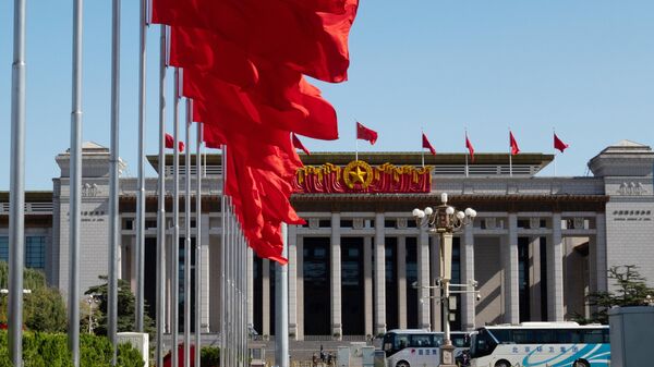 Abertura do 20º Congresso Nacional do Partido Comunista da China, no Grande Salão do Povo. Pequim, 16 de outubro de 2022 - Sputnik Brasil