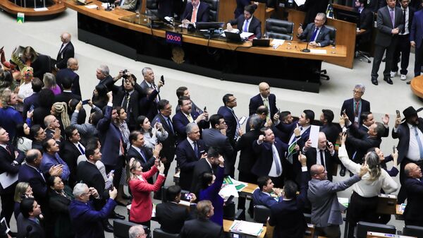 Votação do Marco temporal na câmara dos Deputados, Brasília (DF), 30 de maio de 2023 - Sputnik Brasil