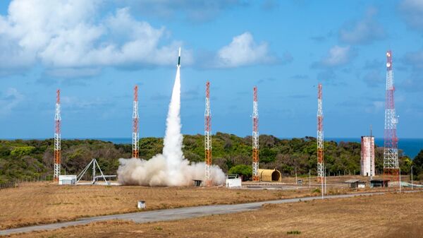 Lançamento do foguete suborbital VS-30-V15 do centro da Força Aérea Brasileira. Rio Grande do Norte, 29 de novembro de 2024 - Sputnik Brasil