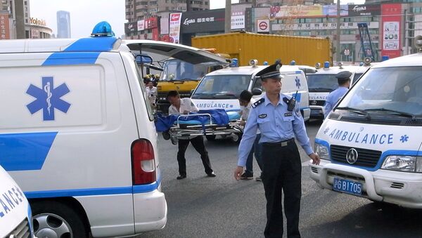 Ambulância chinesa - Sputnik Brasil