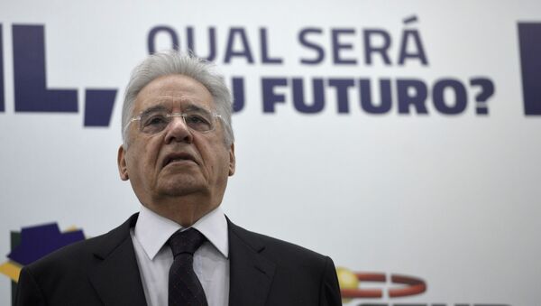 O ex-presidente Fernando Henrique Cardoso durante a palestra Brasil, Qual Será o Seu Futuro? (foto de arquivo) - Sputnik Brasil