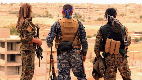 Fighters from the SDF. (File) - Sputnik Brasil