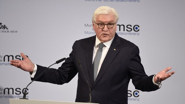 Presidente da Alemanha, Frank-Walter Steinmeier, durante evento em Munique - Sputnik Brasil