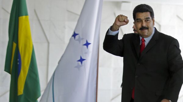 Nicolás Maduro, presidente da Venezuela, em sua chegada à Cúpula do Mercosul no Palácio do Itamaraty, em Brasília, Brasil, no ano de 2015. - Sputnik Brasil