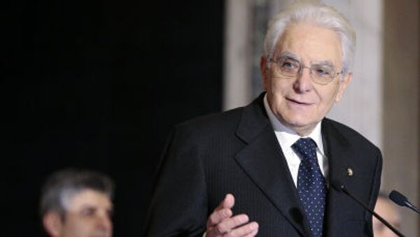 Presidente da Itália Sergio Mattarella - Sputnik Brasil