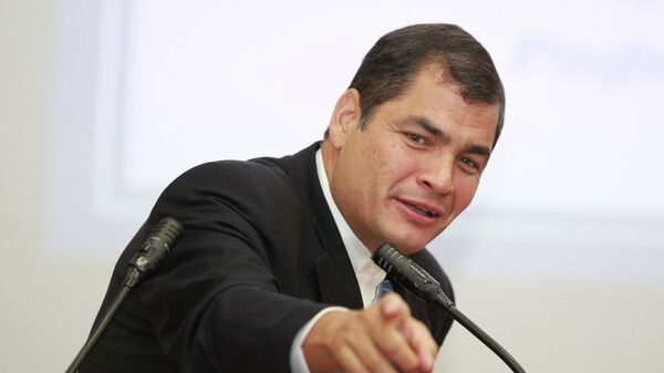 Ex-presidente do Equador Rafael Correa - Sputnik Brasil