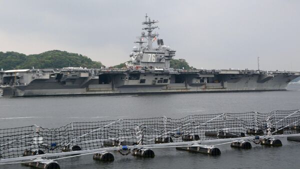 USS Ronald Reagan, porta-aviões norte-americano - Sputnik Brasil