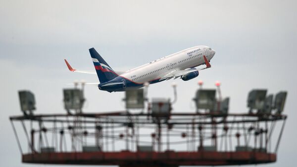 Boeing 777 no aeroporto de Sheremetyevo - Sputnik Brasil