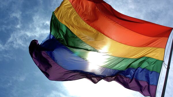 Rainbow flag and blue skies - Sputnik Brasil