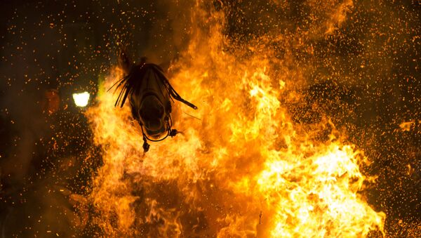 A foto de Viktor Blanko (Espanha) “Fogo Purificado” que levou o terceiro prêmio na categoria “O Meu Planeta” - Sputnik Brasil