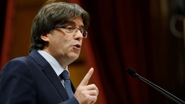 Carles Puigdemont, o presidente da Catalunha - Sputnik Brasil