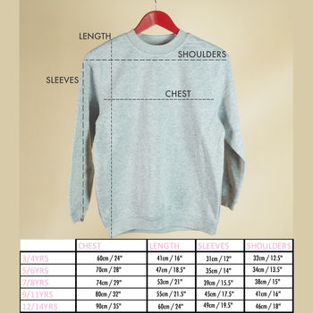 Children's Personalised 'Year' Unisex Sweatshirt, 7 of 8