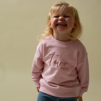 Two Cute Second Birthday Sweatshirt, 3 of 5