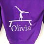 Girls Personalised Gymnastics Hoodie 1107, thumbnail 8 of 10