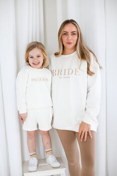 Pageboy, Bridesmaid And Flowergirl Embroidered Sweatshirt Jumpers, 3 of 9