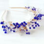 Blue Crystal Fascinator Headband, thumbnail 2 of 2