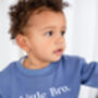 Child's Personalised Embroidered Big/Little Bro Sweatshirt Jumpers, thumbnail 2 of 7