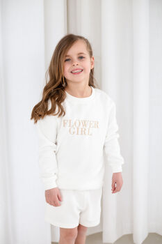 Pageboy, Bridesmaid And Flowergirl Embroidered Sweatshirt Jumpers, 7 of 9