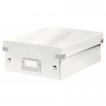 Leitz WOW Click & Store Small Organiser Box, White 60570001