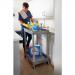 Super Strength Multi Purpose Trolley; 2 Storage Trays; 610 x 460 x 980; Swivel (x2 Braked)Castors; Polyethylene; 150kg; Grey GI627L