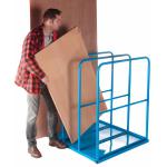 Vertical Sheet Rack; 3 Bays; Flat Sheet Base; Distance between support bars: 310mm; Blue GVR20