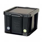 Really Useful Black Plastic Storage Box 35 Litre NWT2204