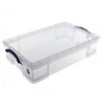 Really Useful Clear Plastic Storage Box 33 Litre NWT2612