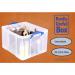 Really Useful Clear Plastic Storage Box 42 Litre NWT3541