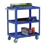 Works 3-Tier Trolley Blue (W500 x D820 x H900mm, 150kg Capacity) 329946