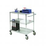 Mobile Trolley 3-Tier Chrome 372998 SBY19676