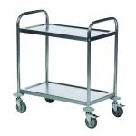 Economy Stainless Steel 2-Shelf Trolley 375608