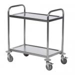 2 Tier Stainless Steel Trolley - - 