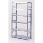 Boltless zinc plated steel shortspan shelving - Starter bays with 6 shelf levels 349156