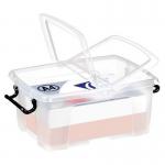 Clear containers with secure folding lids- 12L 375863