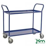 Two Tier Coloured Trolley, Blue 