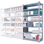 Boltless zinc plated steel shortspan shelving, 6-shelf add-on bays 387255