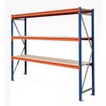 Heavy duty wide span racking with chipboard shelves - 500kg - Starter bays with chipboard shelves 388060