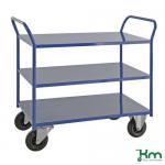 Platform Trolley 3 Shelves, Blue 