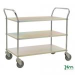 Platform Trolley 3 Shelves, Electro-Galv