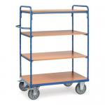 Melamine Shelved Trolley 1500mm High Wit