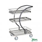 Table Trolley With 1 Wire Shelf & 2 Wire