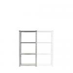 Boltless zinc plated steel shortspan shelving 400551