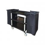 Three Tier Plastic Tray Trolley, Open Wi