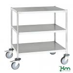 Three Tier Stainless Steel Trolley L X W