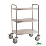 Three Tier Stainless Steel Trolley L X W