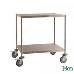 Two Tier Stainless Steel Trolley L X W 1